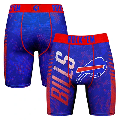 Men's Rock Em Socks Royal Buffalo Bills Wordmark Boxer Briefs