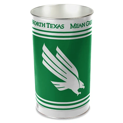 WinCraft North Texas Mean Green Wastebasket