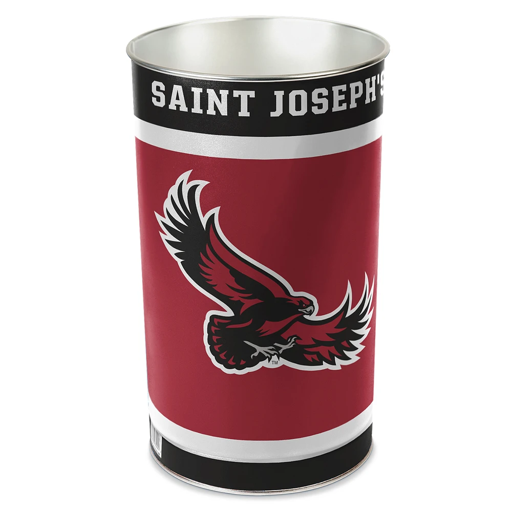 WinCraft Saint Joseph's Hawks Wastebasket