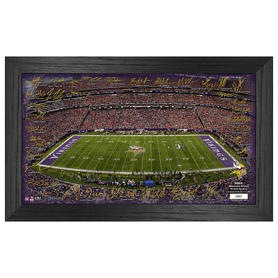 Highland Mint Minnesota Vikings 12" x 20" 2024 Signature Gridiron Panoramic Framed Photo