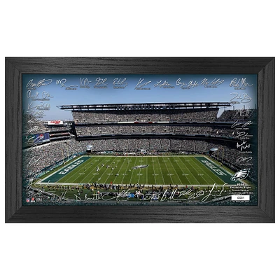 Highland Mint Philadelphia Eagles 12" x 20" 2024 Signature Gridiron Panoramic Framed Photo