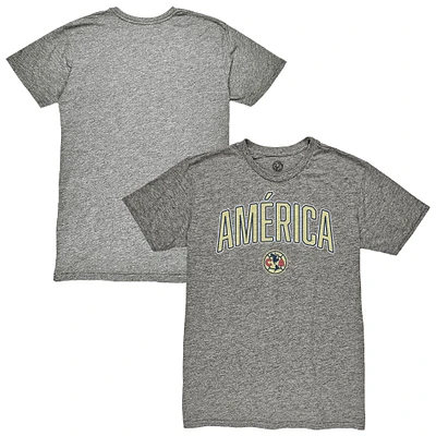 Men's 1863FC Heather Gray Club America Wordmark Vintage Tri-Blend T-Shirt