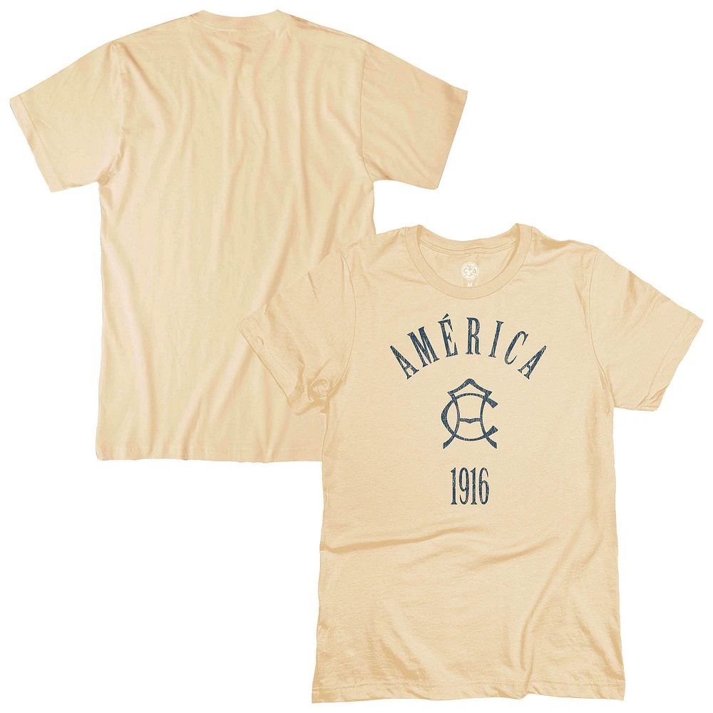 Men's 1863FC Tan Club America Team Arch T-Shirt