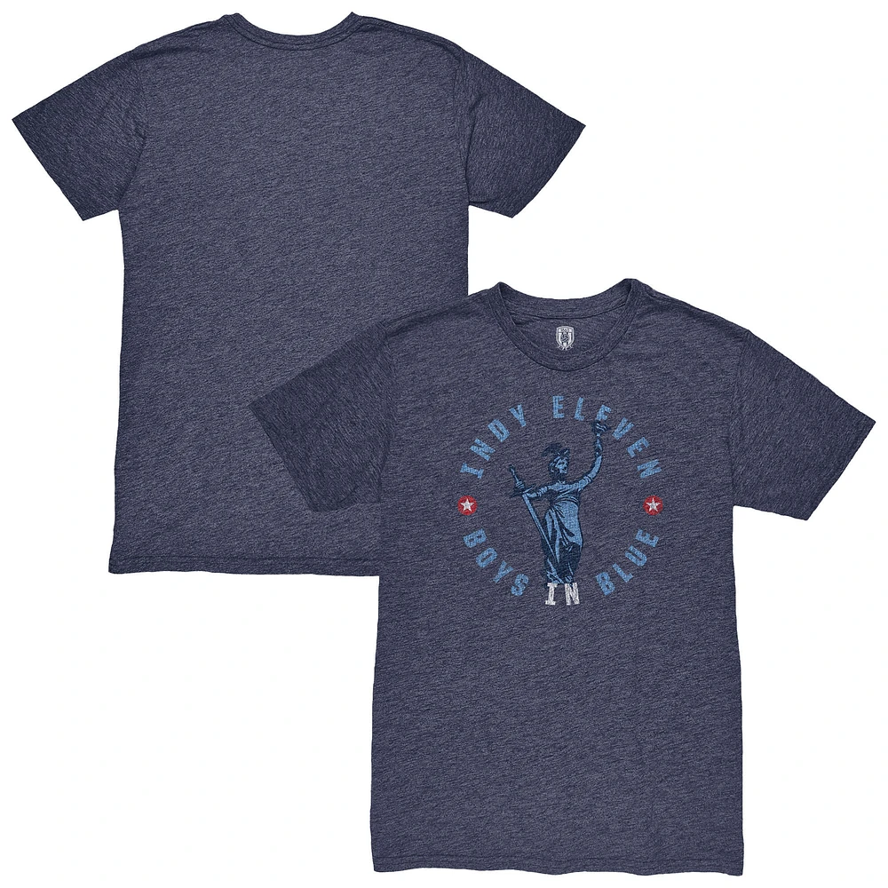 Men's 1863FC Navy Indy Eleven Roundabout Vintage Tri-Blend T-Shirt
