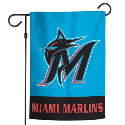 WinCraft Miami Marlins 12" x 18" Applique Garden Flag