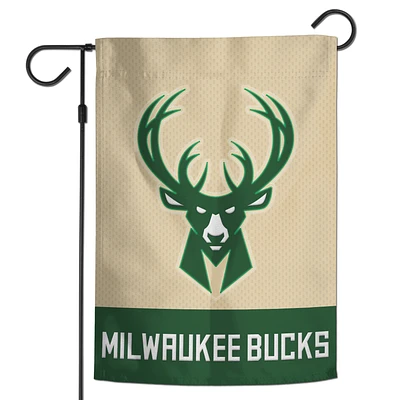 WinCraft Milwaukee Bucks 12" x 18" Applique Garden Flag