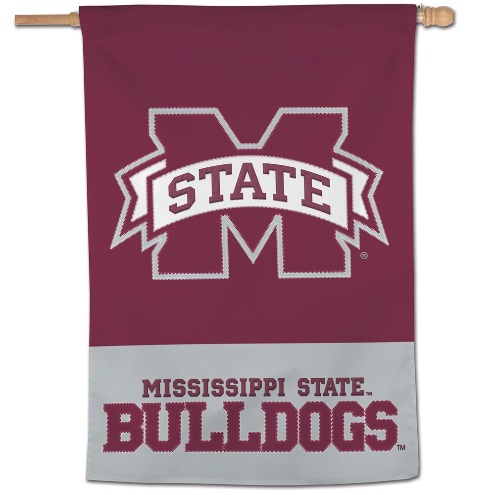 WinCraft Mississippi State Bulldogs 28" x 40" Applique Vertical Banner