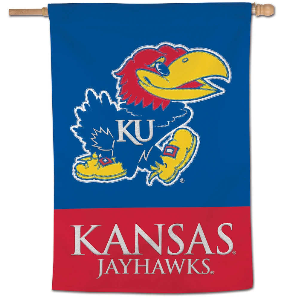 WinCraft Kansas Jayhawks 28" x 40" Applique Vertical Banner