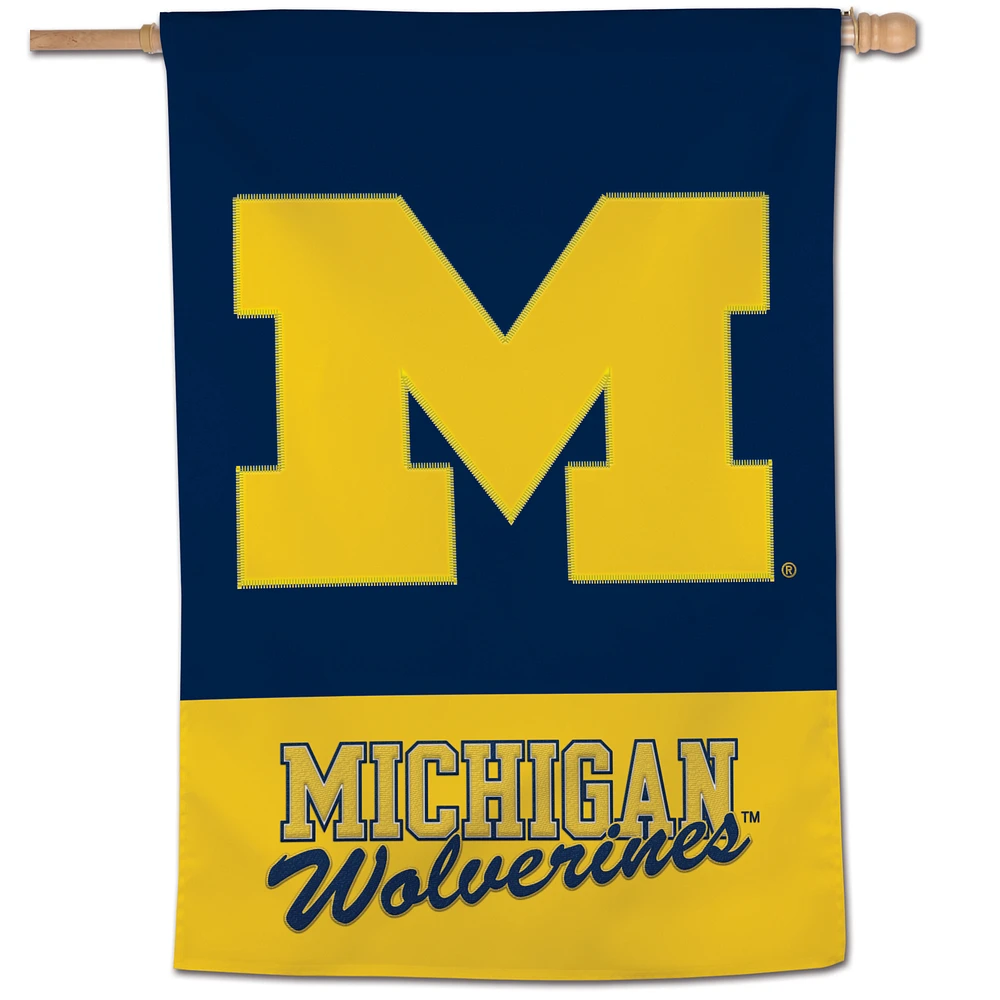 WinCraft Michigan Wolverines 28" x 40" Applique Vertical Banner