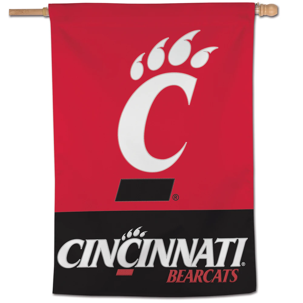 WinCraft Cincinnati Bearcats 28" x 40" Applique Vertical Banner