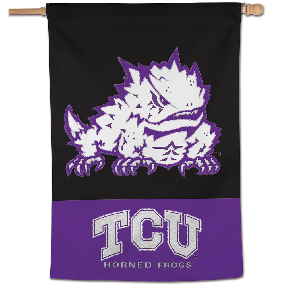 WinCraft TCU Horned Frogs 28" x 40" Applique Vertical Banner