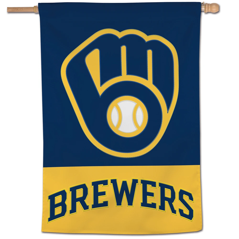 WinCraft Milwaukee Brewers 28" x 40" Applique Vertical Banner