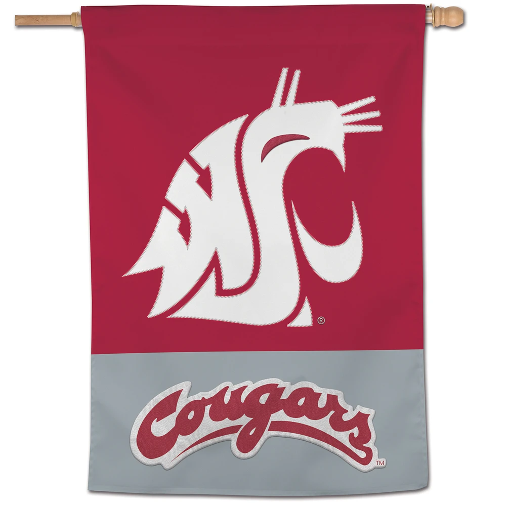 WinCraft Washington State Cougars 28" x 40" Applique Vertical Banner