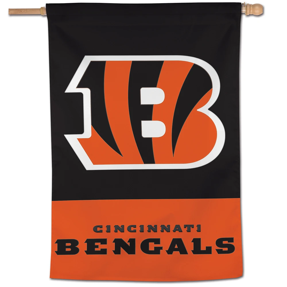 WinCraft Cincinnati Bengals 28" x 40" Applique Vertical Banner