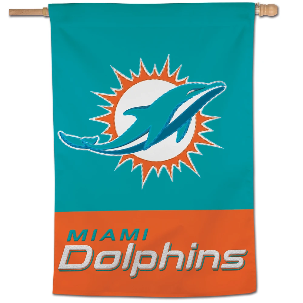 WinCraft Miami Dolphins 28" x 40" Applique Vertical Banner