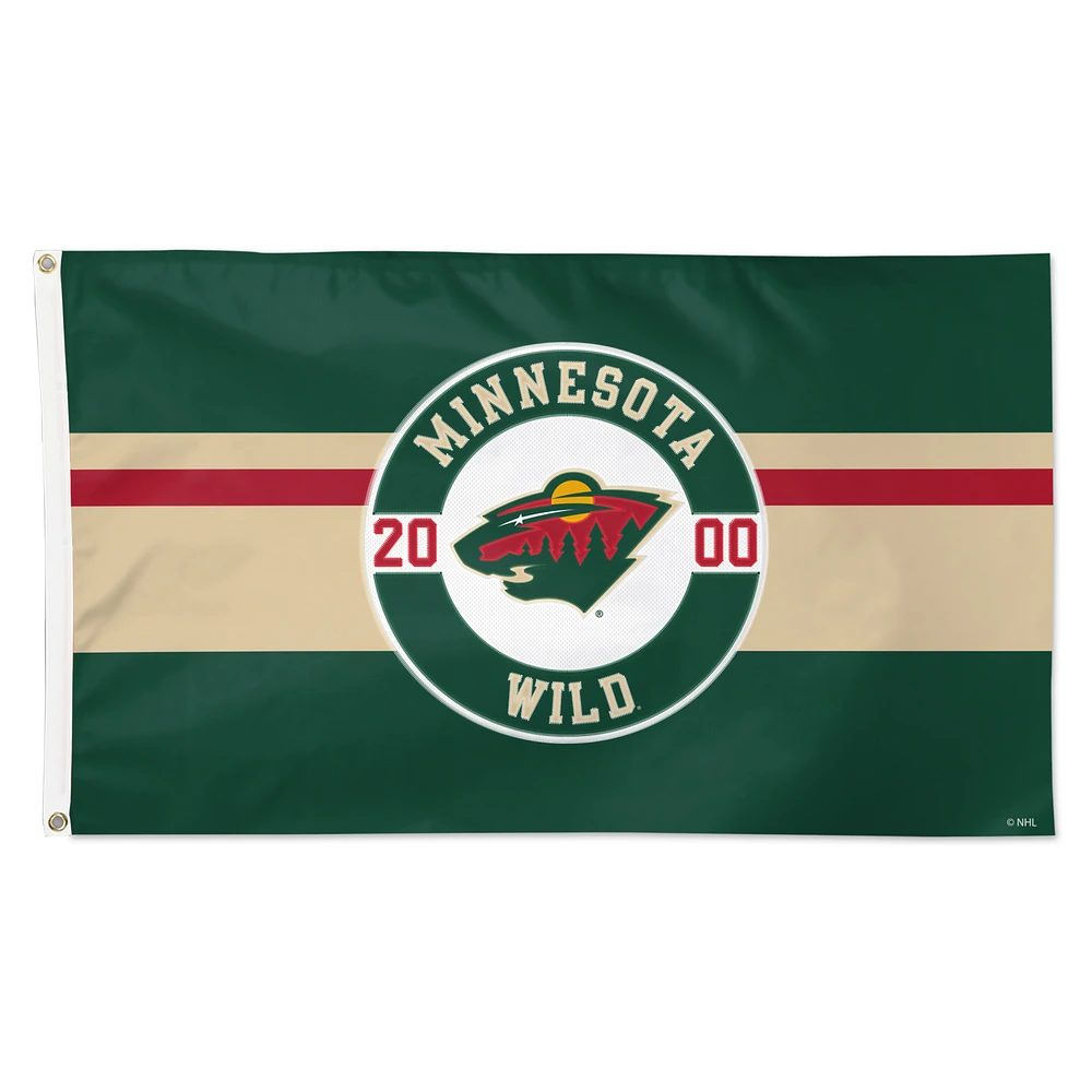 WinCraft Minnesota Wild 3' x 5' Applique Flag