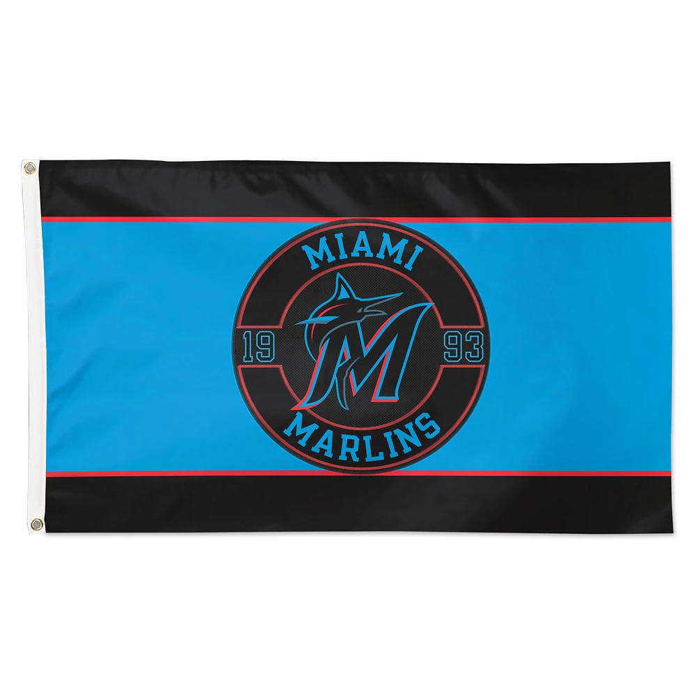 WinCraft Miami Marlins 3' x 5' Applique Flag