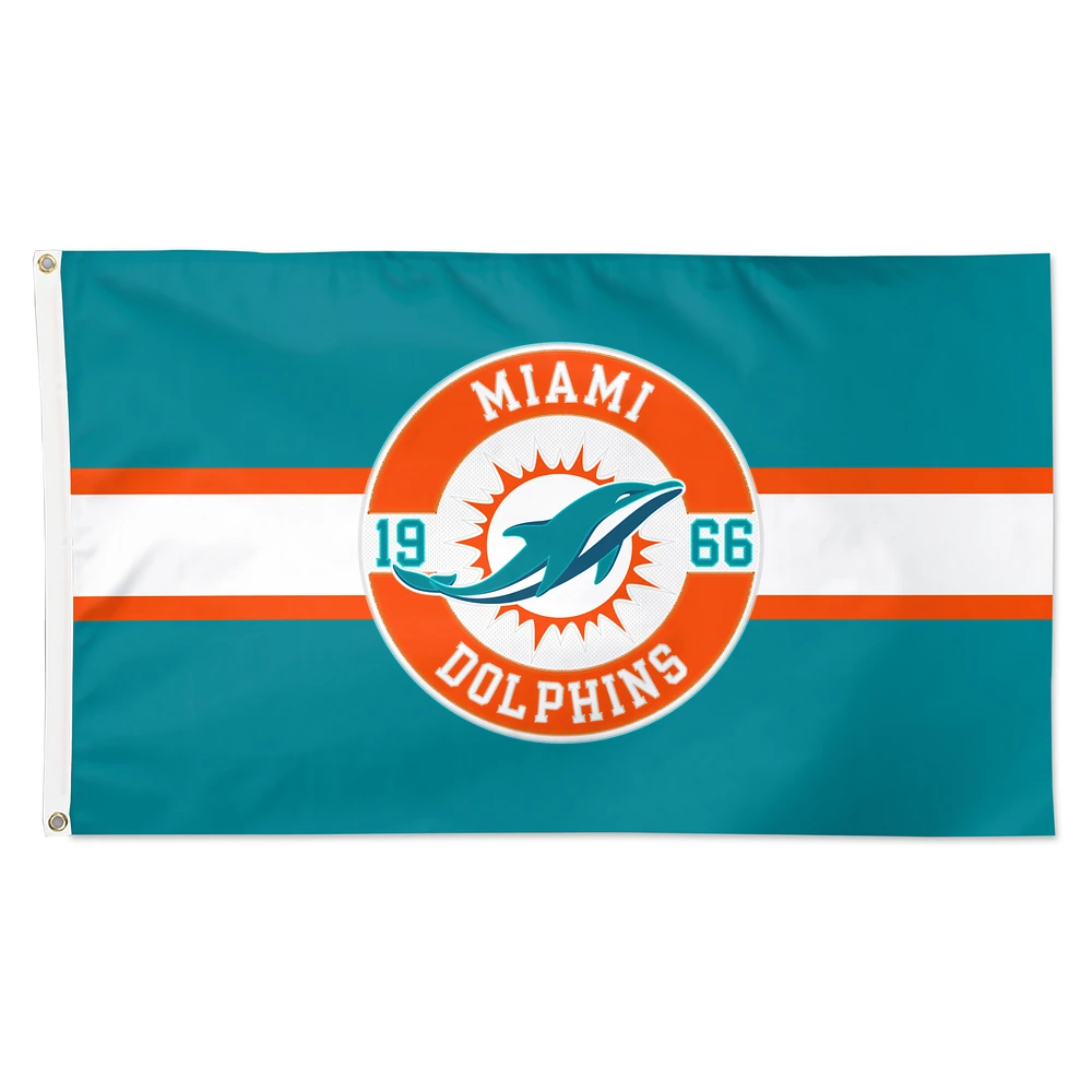 WinCraft Miami Dolphins 3' x 5' Applique Flag