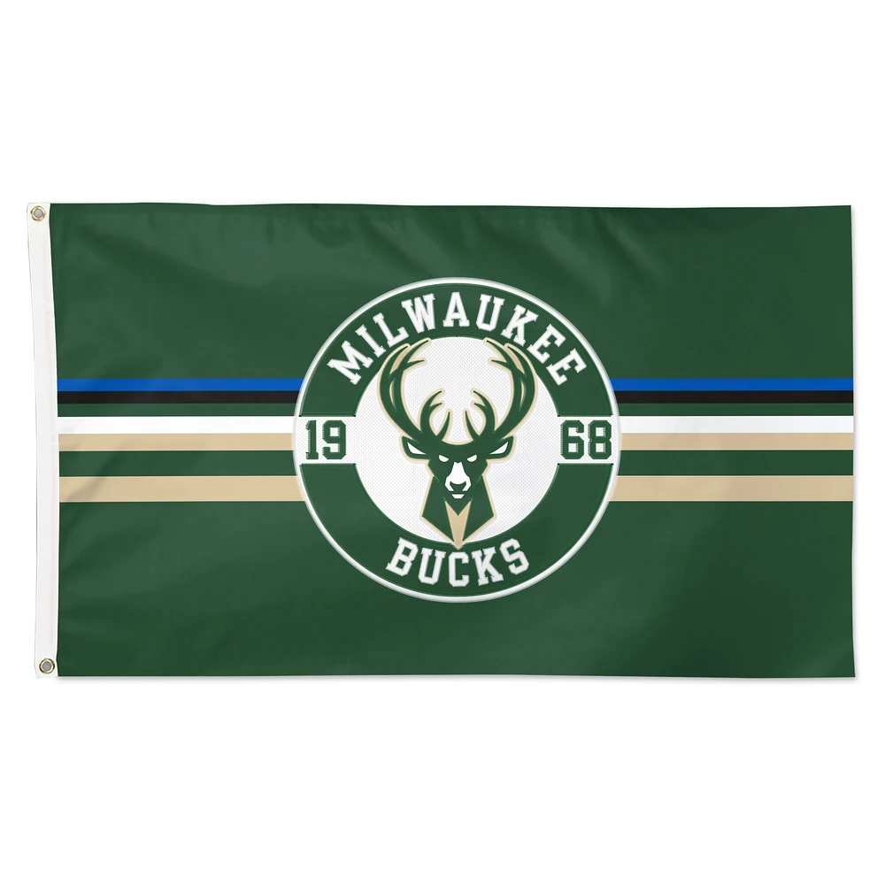 WinCraft Milwaukee Bucks 3' x 5' Applique Flag