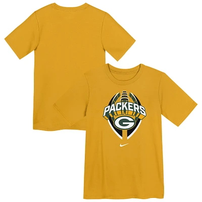 Preschool Nike Gold Green Bay Packers Icon Legend Performance T-Shirt