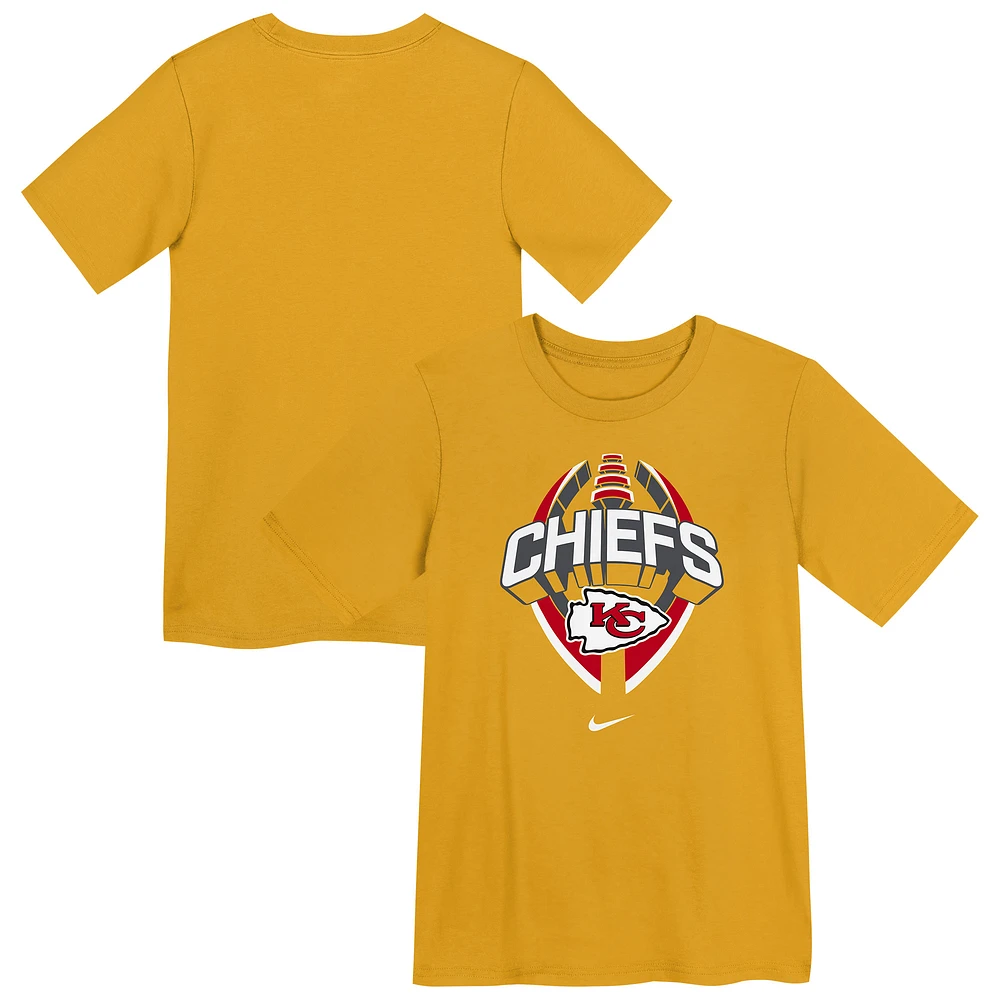 Preschool Nike Gold Kansas City Chiefs Icon Legend Dri-FIT T-Shirt