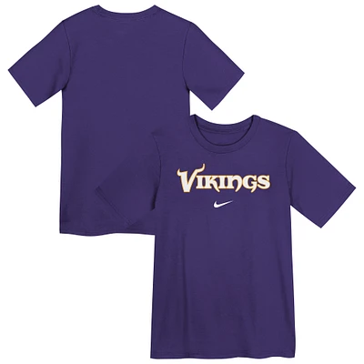 Preschool Nike Purple Minnesota Vikings Wordmark T-Shirt