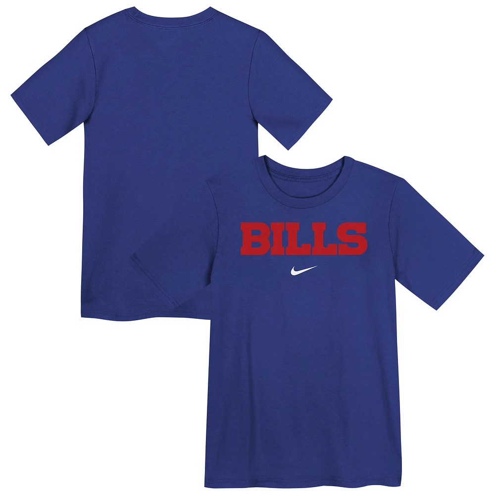 Preschool Nike Royal Buffalo Bills Wordmark T-Shirt