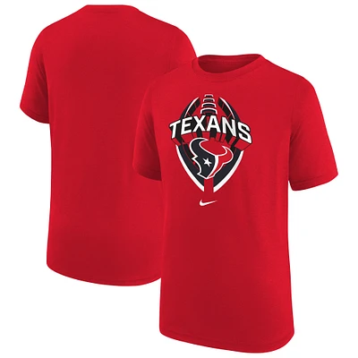 Youth Nike Red Houston Texans Icon Legend T-Shirt