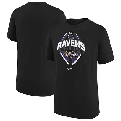 Youth Nike Black Baltimore Ravens Icon Legend T-Shirt