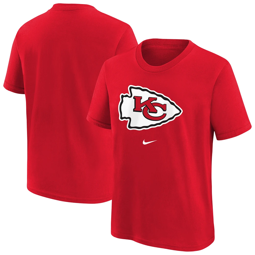 Youth Nike Red Kansas City Chiefs Primary Logo Legend T-Shirt