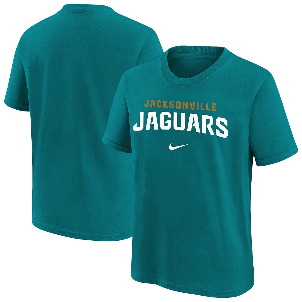 Youth Nike Teal Jacksonville Jaguars Team Wordmark T-Shirt