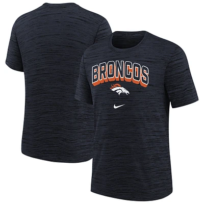 Youth Nike Navy Denver Broncos Sideline Velocity Performance T-Shirt