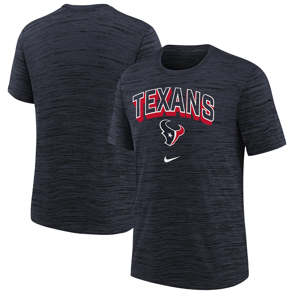 Youth Nike Navy Houston Texans Sideline Velocity Performance T-Shirt