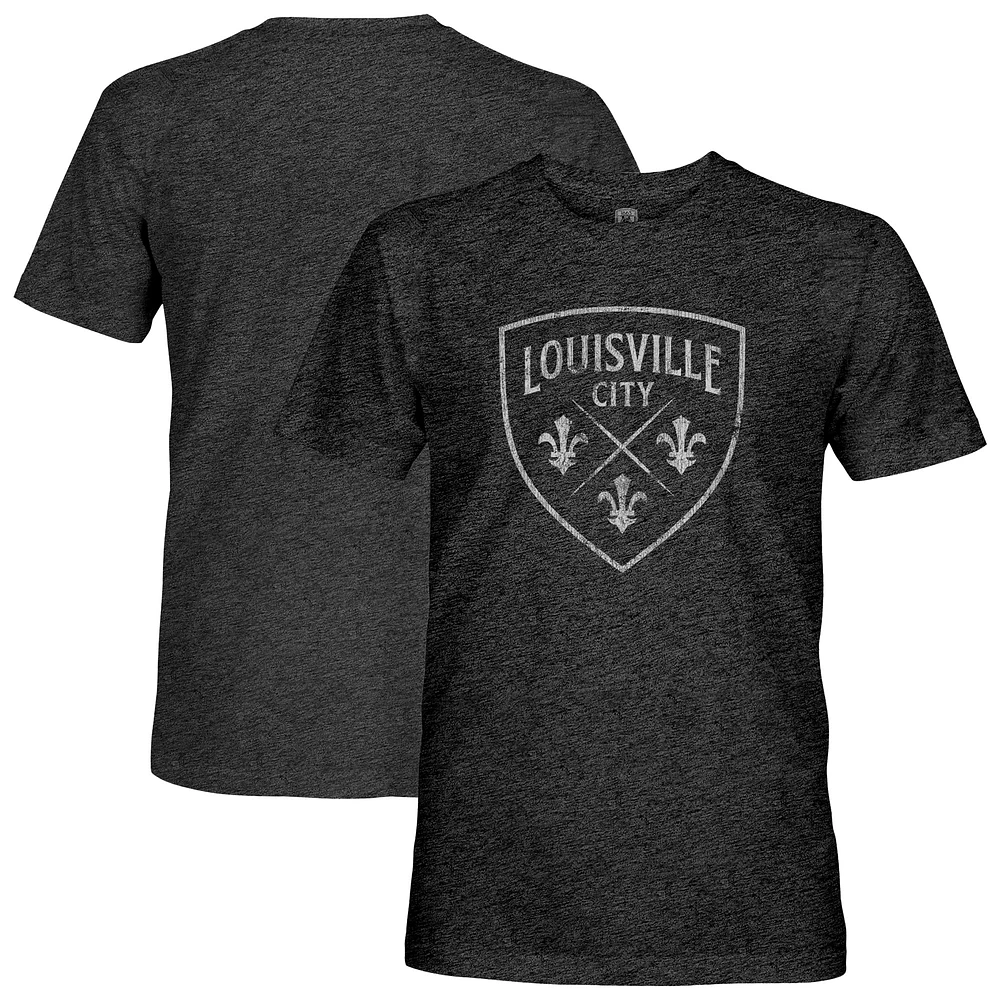 Men's 1863FC Black Louisville City FC Mono Badge Vintage Tri-Blend T-Shirt