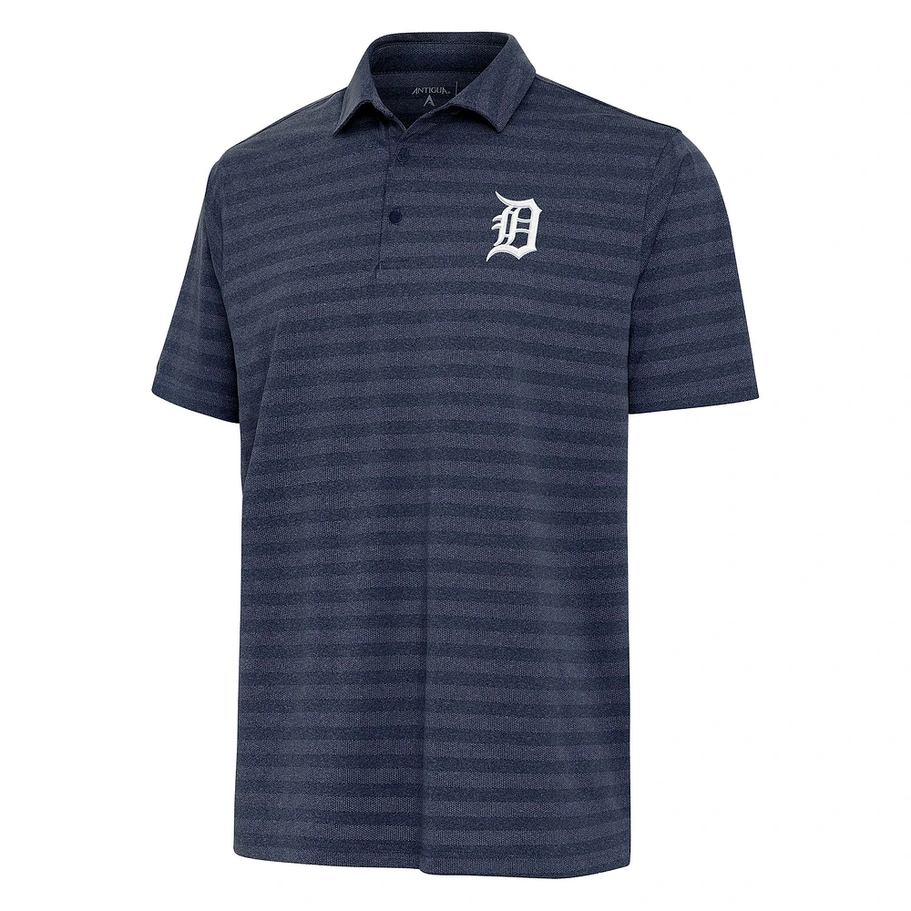 Men's Antigua Heather Navy Detroit Tigers Urge Polo