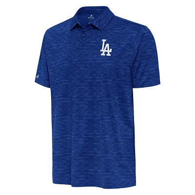 Men's Antigua Heather Royal Los Angeles Dodgers Static Polo
