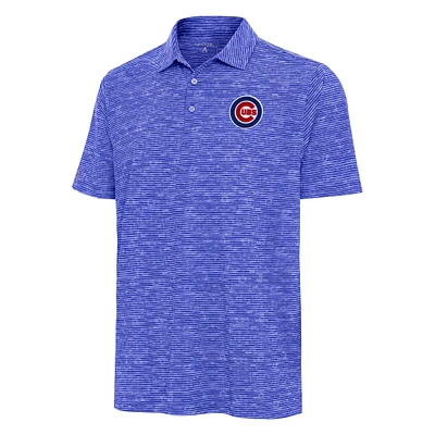 Men's Antigua Heather Royal Chicago Cubs Static Polo
