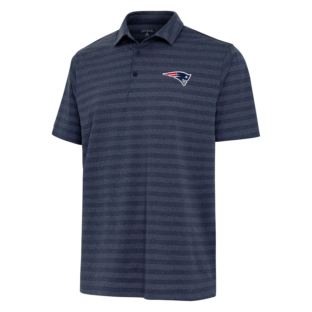 Men's Antigua Heather Navy New England Patriots Urge Polo