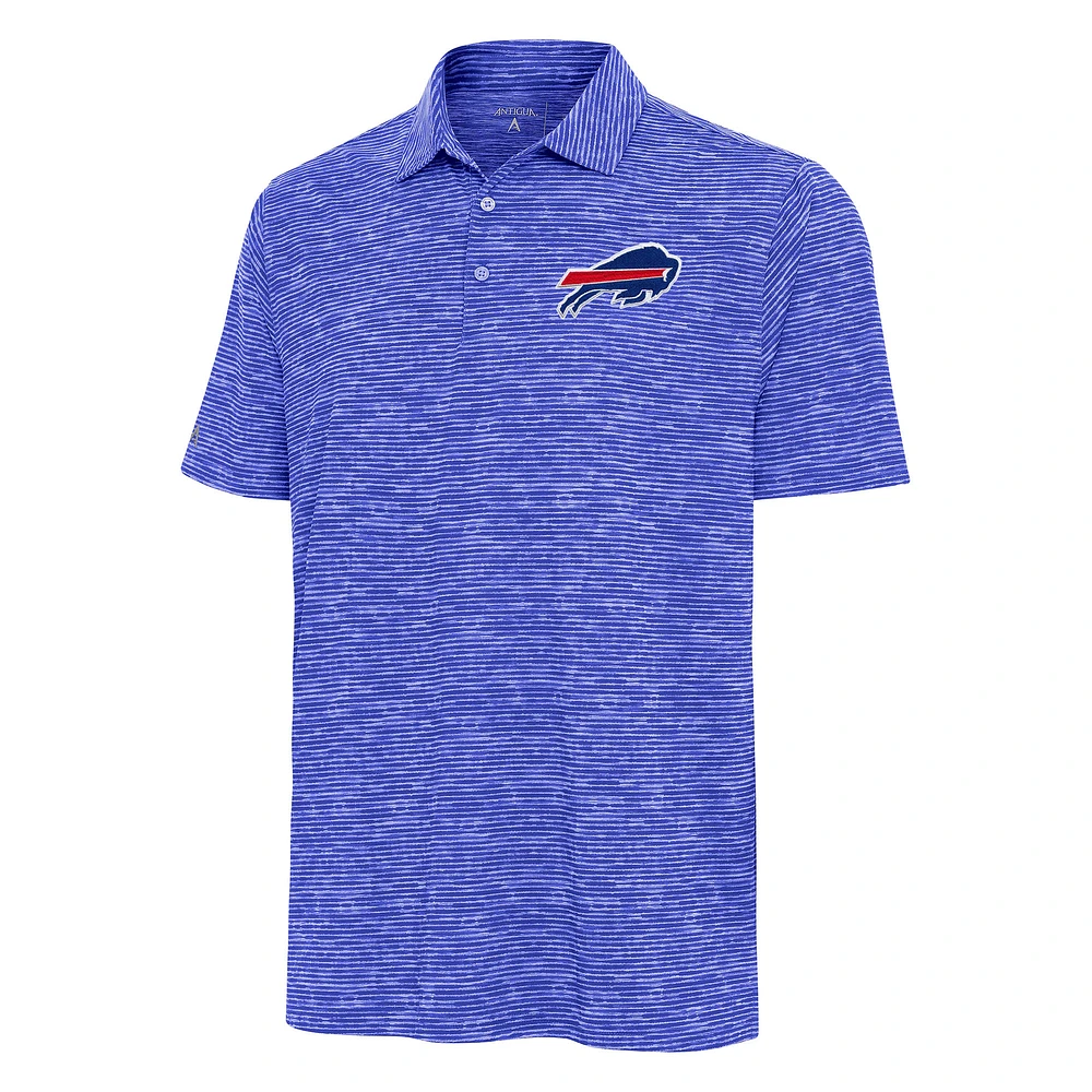 Men's Antigua Heather Royal Buffalo Bills Static Polo