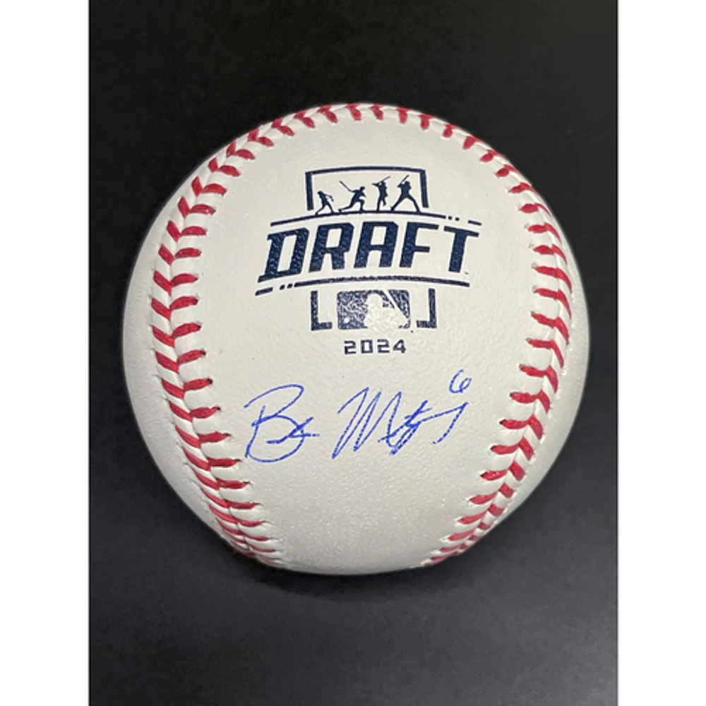 Braden Montgomery Boston Red Sox Autographed 2024 MLB Draft Baseball
