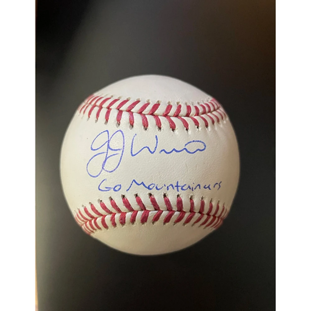 JJ Wetherholt St. Louis Cardinals Autographed Baseball with "Go Mountaineers" Inscription