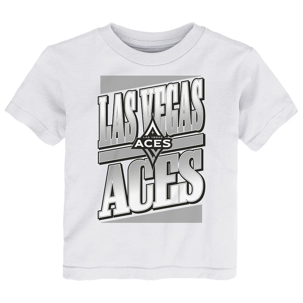 Toddler White Las Vegas Aces Team Stack T-Shirt
