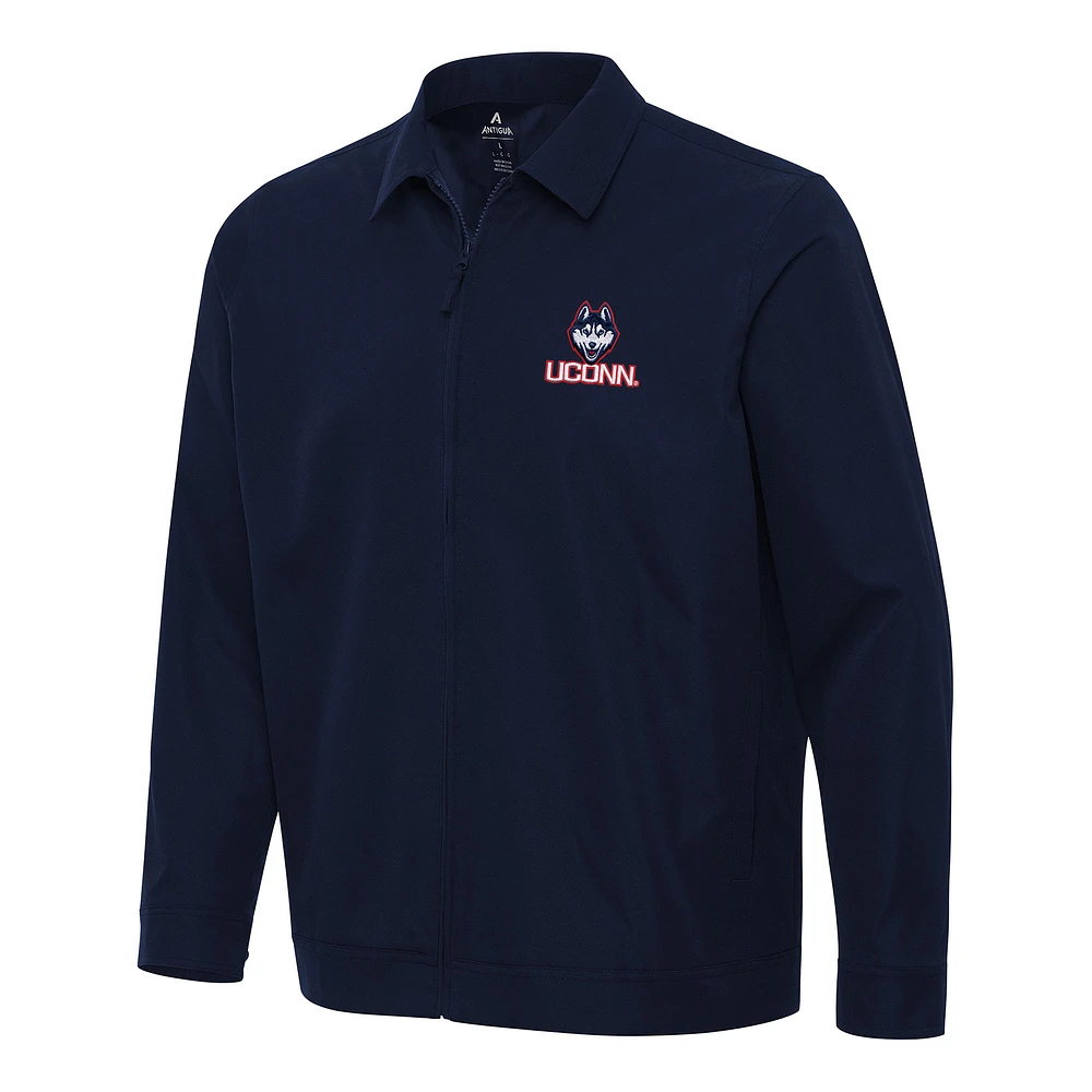 Men's Antigua Navy UConn Huskies Pivot Full-Zip Jacket