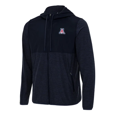 Men's Antigua Navy Arizona Wildcats Sway Full-Zip Hoodie Jacket