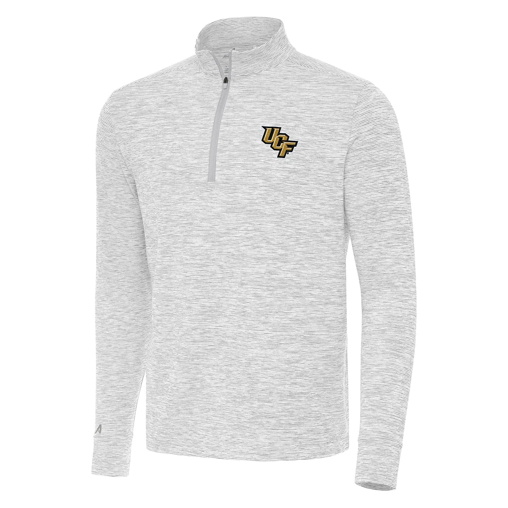 Men's Antigua Gray UCF Knights Cause Quarter-Zip Top
