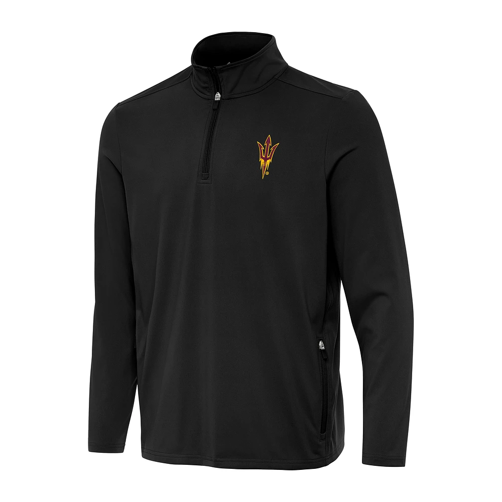 Men's Antigua Arizona State Sun Devils Perilous Quarter-Zip Sweatshirt