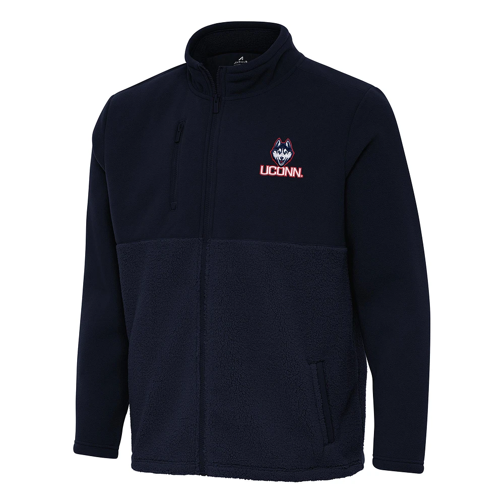 Men's Antigua Navy UConn Huskies Daily Fused Full-Zip Jacket