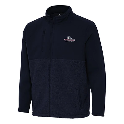 Men's Antigua Navy Gonzaga Bulldogs Daily Fused Full-Zip Jacket