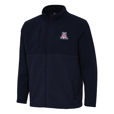 Men's Antigua Navy Arizona Wildcats Daily Fused Full-Zip Jacket