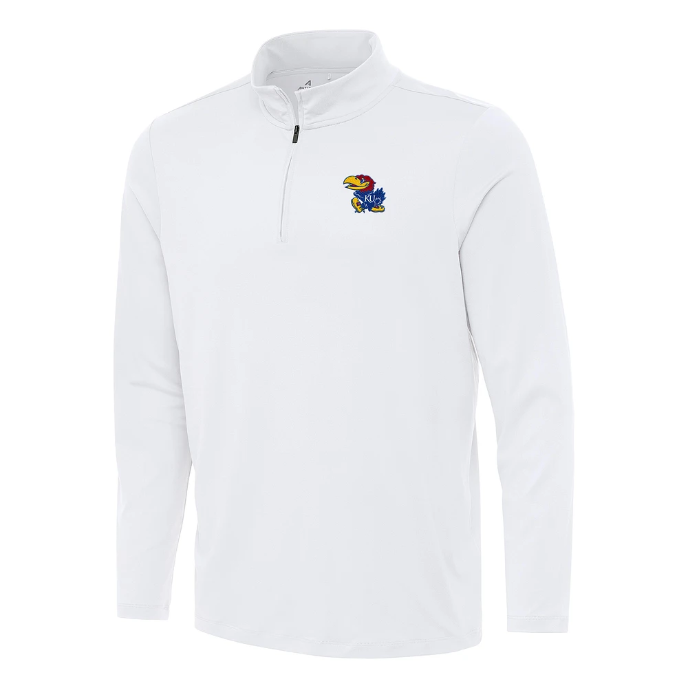 Men's Antigua Kansas Jayhawks Reprocess Quarter-Zip Top
